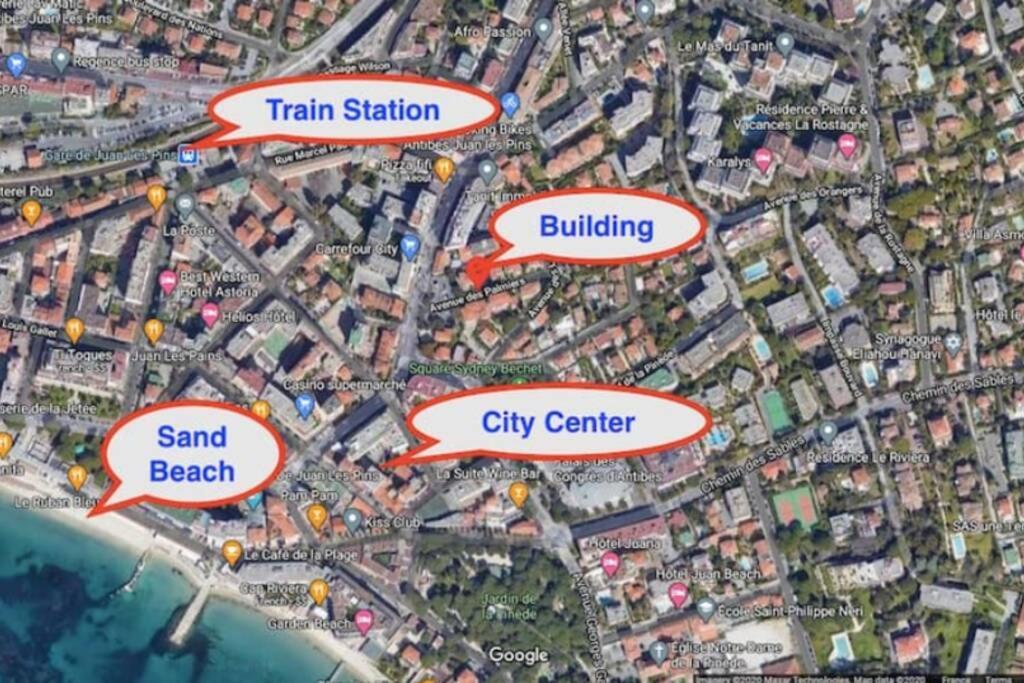 Coeur De Juan, Calme, 300M Plages - Easy Check-In Antibes Kültér fotó